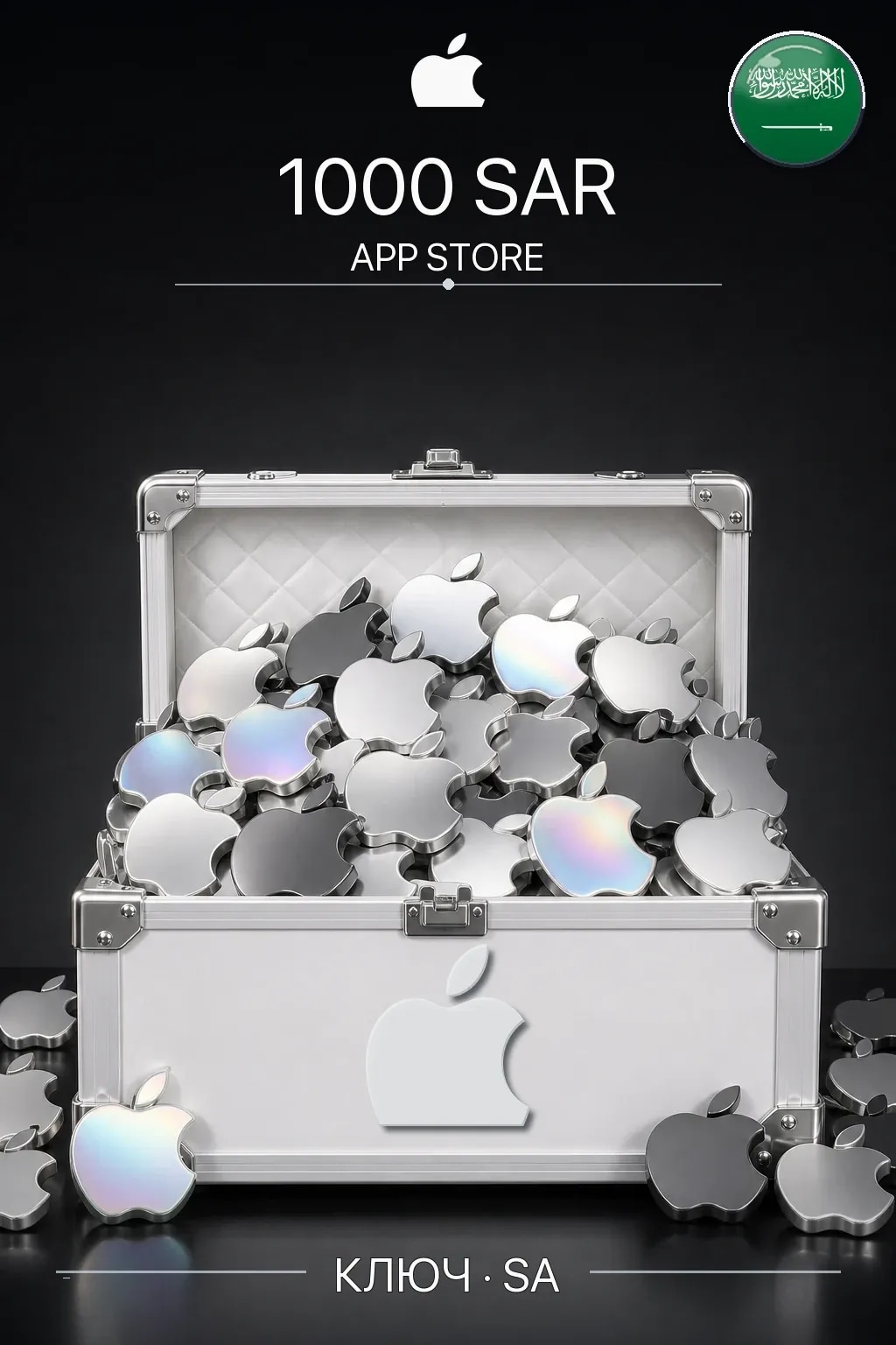 SAR 1000 Apple gift card